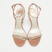 Pre-owned Leather sandals René Caovilla Pre-owned , Gray , Dames