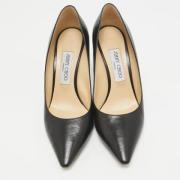 Pre-owned Leather heels Jimmy Choo Pre-owned , Black , Dames