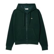 Hoodie met ritssluiting Lacoste , Green , Dames