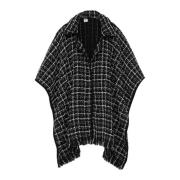 Stijlvolle Poncho en Sjaal Emme DI Marella , Black , Dames