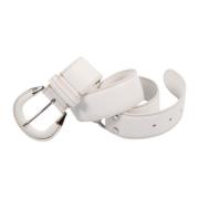 Witte Leren Riem Mannen Vrouwen Stijl Tod's , White , Dames