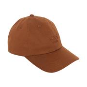 Bruine Cap met Geborduurd Logo Gestuz , Brown , Dames