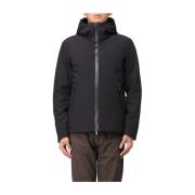 Zwarte stretchjas met hoge kraag Woolrich , Black , Heren