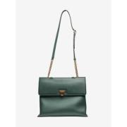 Pre-owned Leather handbags Salvatore Ferragamo Pre-owned , Green , Dam...