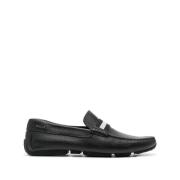 Zwarte leren loafers Bally , Black , Heren