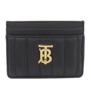 Pre-owned Leather wallets Burberry Vintage , Black , Dames