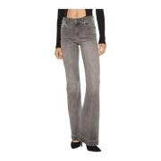 Katoen Merino Elastaan Jeans Liu Jo , Gray , Dames