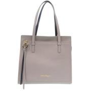 Pre-owned Leather shoulder-bags Salvatore Ferragamo Pre-owned , Beige ...