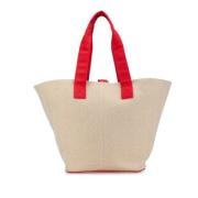 Pre-owned Canvas totes Hermès Vintage , Beige , Dames