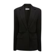 Zwarte Wol Casual Blazer JW Anderson , Black , Dames