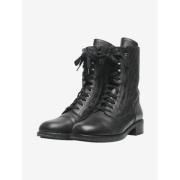 Pre-owned Leather boots Chanel Vintage , Black , Dames