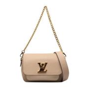 Looping Leren Schoudertas Louis Vuitton , Brown , Dames