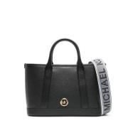 Casual Zwarte Leren Schoudertas Michael Kors , Black , Dames