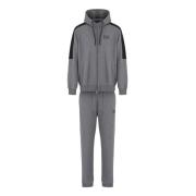 Sportieve hoodie en jogger set Emporio Armani EA7 , Gray , Heren