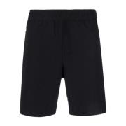 Casual Zwarte Polyester Shorts Vince , Black , Heren