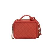 Pre-owned Leather chanel-bags Chanel Vintage , Pink , Dames