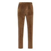 Fluwelen Broek Boggi Milano , Brown , Heren