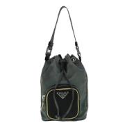 Pre-owned Fabric prada-bags Prada Vintage , Green , Dames