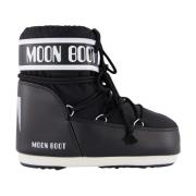 Lage Nylon Iconische Winterlaarzen Moon Boot , Black , Dames