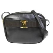 Pre-owned Leather crossbody-bags Salvatore Ferragamo Pre-owned , Black...