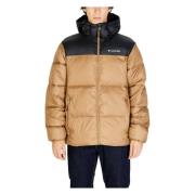 Hooded Jas Herfst/Winter Collectie Mannen Columbia , Beige , Heren