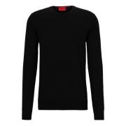 Heren San Cedric Trui Hugo Hugo Boss , Black , Heren