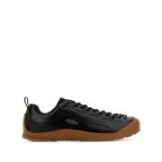 Zwarte Leren Jasper Sneakers Keen , Black , Heren