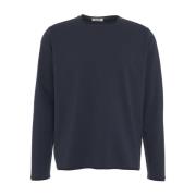 Blauw Katoenen Jersey Longsleeve Shirt Stefan Brandt , Blue , Heren