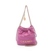 Pre-owned Leather chanel-bags Chanel Vintage , Pink , Dames