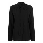 Zijden Zwarte Blouse Joseph , Black , Dames