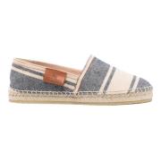 Blauwe Gestreepte Canvas Espadrilles Etro , Blue , Dames