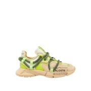 Groene L003 Runway Sneakers Lacoste , Beige , Heren