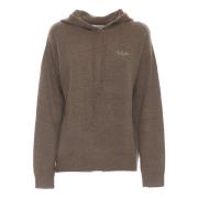 Hazelnoot Gebreide Hoodie Sweatshirt Aw24 MC2 Saint Barth , Brown , Da...