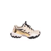 Pre-owned Leather sneakers Valentino Vintage , Beige , Dames