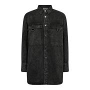 Denim Jack Acid Washed Zwart Copenhagen Muse , Black , Dames