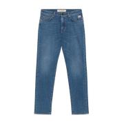 Donkere wassing slim fit jeans met contraststiksels Roy Roger's , Blue...