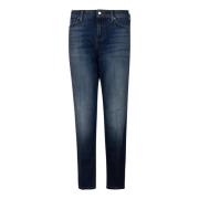 Donkerblauwe Wassing Dames Jeans Don The Fuller , Blue , Dames