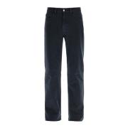 Donkerblauwe Regular Fit Denim Jeans Ermenegildo Zegna , Blue , Heren