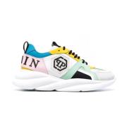 Witte Casual Canvas Sneakers Philipp Plein , Multicolor , Dames