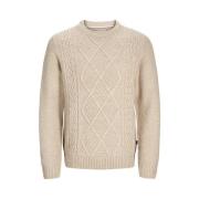 Luxe Kabeltrui Beige Jack & Jones , Beige , Heren