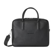 Zwart Neplederen Handbagage Voor Mannen Gehamerd Harmont & Blaine , Bl...