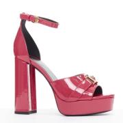 Pre-owned Leather heels Versace Pre-owned , Pink , Dames