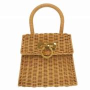 Pre-owned Fabric handbags Salvatore Ferragamo Pre-owned , Brown , Dame...