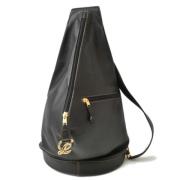 Pre-owned Leather backpacks Loewe Pre-owned , Black , Dames