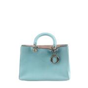 Pre-owned Leather dior-bags Dior Vintage , Blue , Dames