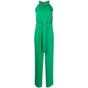 Groene Polyester Jumpsuit Blazer P.a.r.o.s.h. , Green , Dames