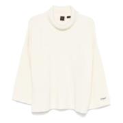 Witte Wol Kasjmier Casual Sweater Pinko , White , Dames