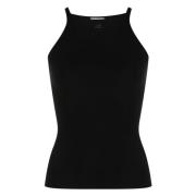 Zwarte Milano Gebreide Tanktop Courrèges , Black , Dames