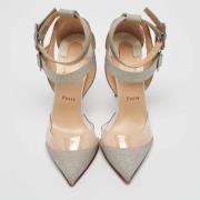 Pre-owned Fabric heels Christian Louboutin Pre-owned , Gray , Dames