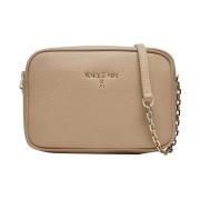 Glam Mini Tas met Afneembare Band Patrizia Pepe , Beige , Dames